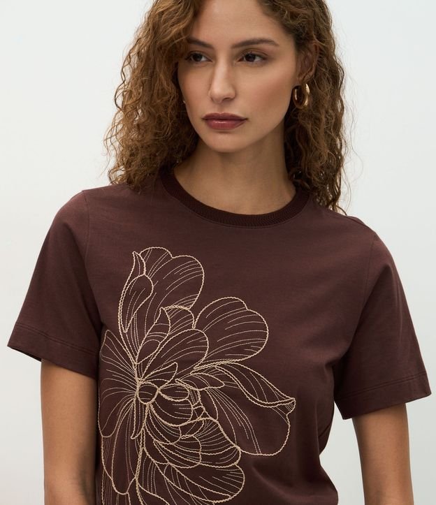 Blusa en Algodón con Bordado de Flor 3