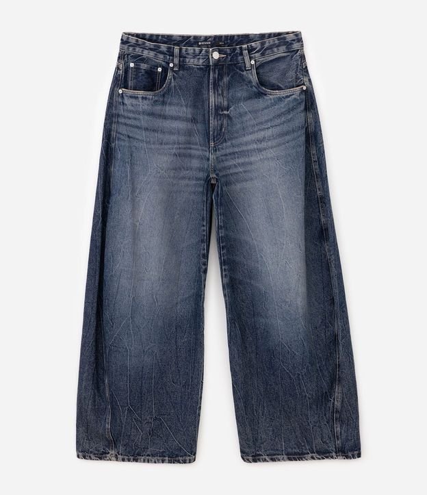 Pantalón Jean Barrel con Costuras Desplazadas 4