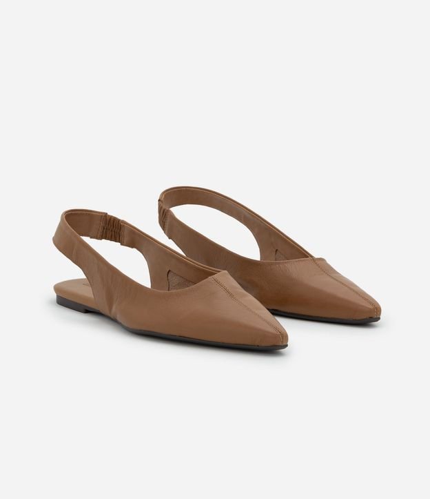 Zapatilla Slingback de Punta Fina en Cuero 3