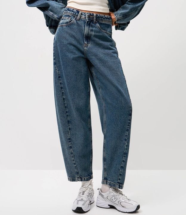 Pantalón Balloon en Jeans con Cintura Alta 2