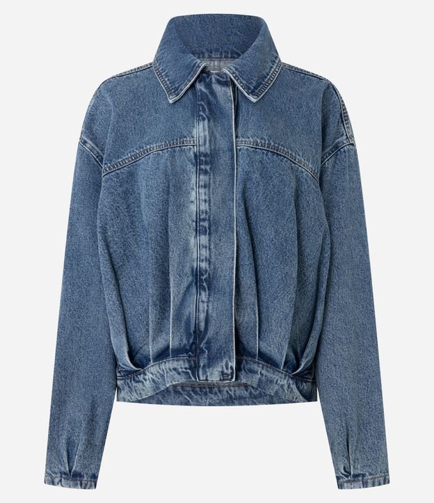Campera Jeans con Pliegues Delanteros y Posteriores 5