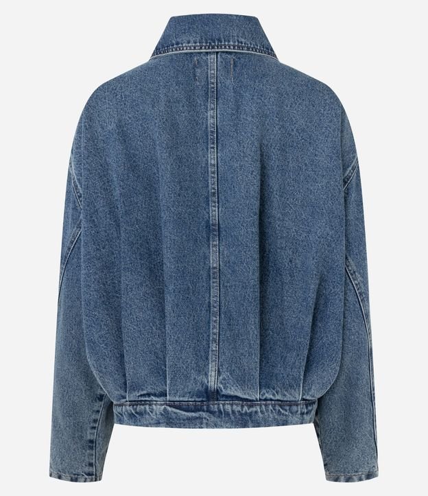 Campera Jeans con Pliegues Delanteros y Posteriores 6