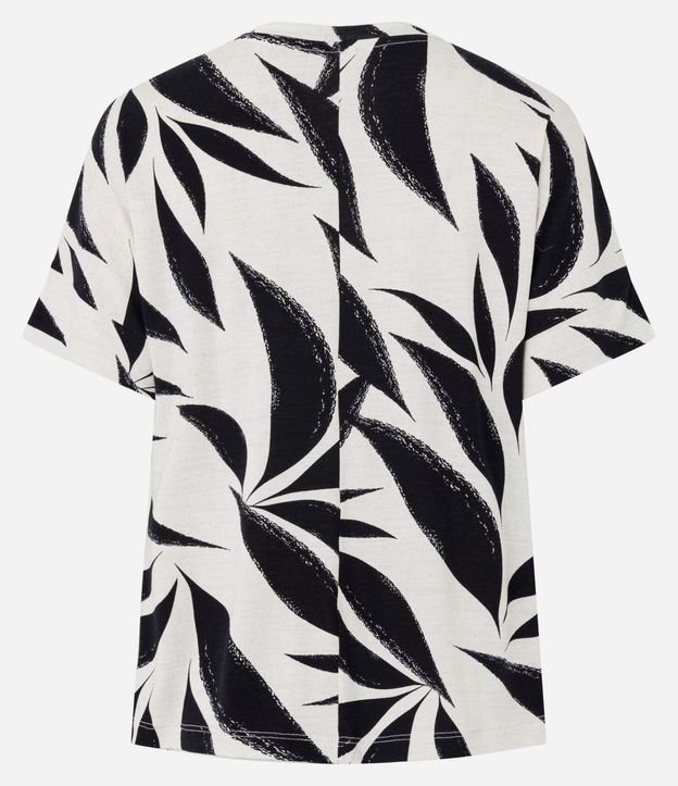 Blusa en Viscosa con Estampado de Follaje 6