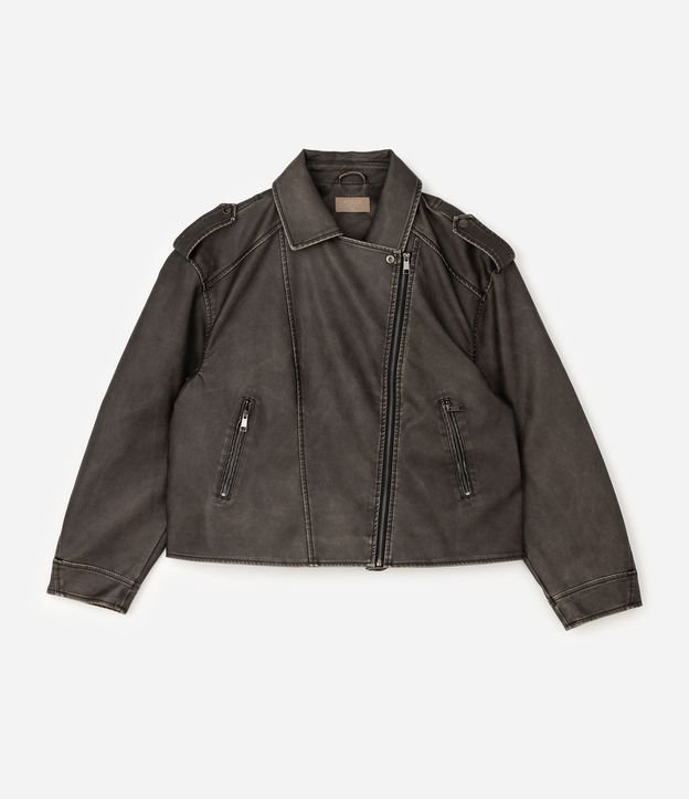 Campera PU Biker Oversized Curve & Plus Size 6