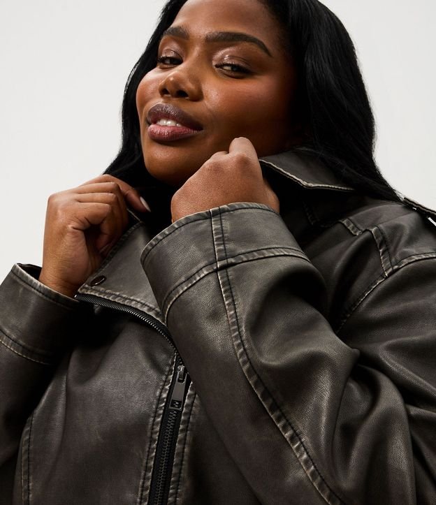 Campera PU Biker Oversized Curve & Plus Size 3