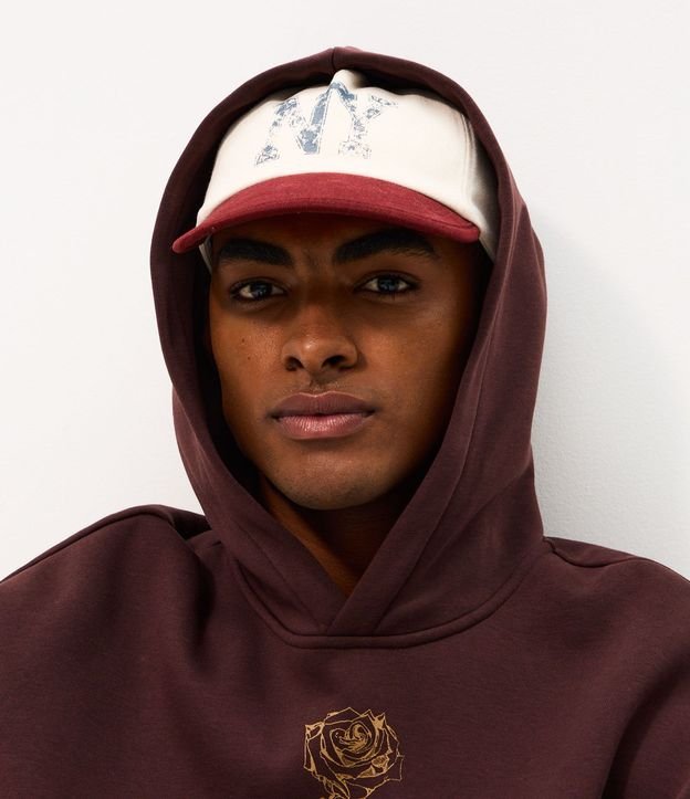Gorra Aba corta NY Lettering Algodón