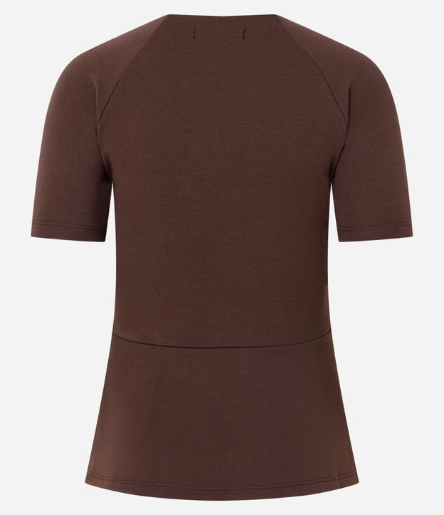Blusa Femenina en Punto Roma con Peplum y Cinturón 6