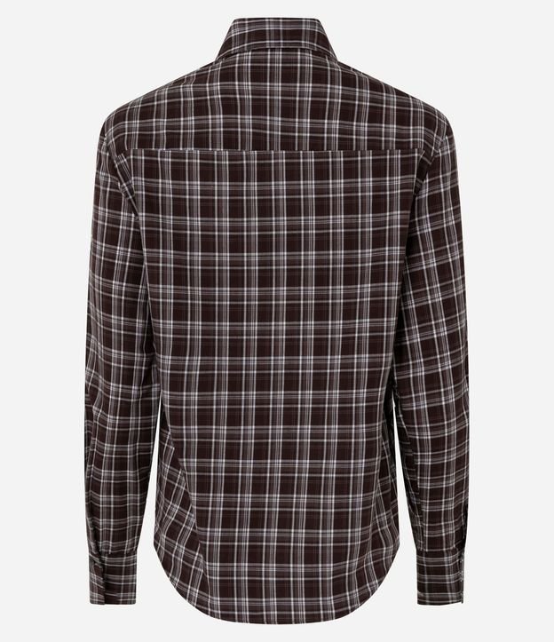 Camisa de Cuadros en Tricolina con Manga Larga 6