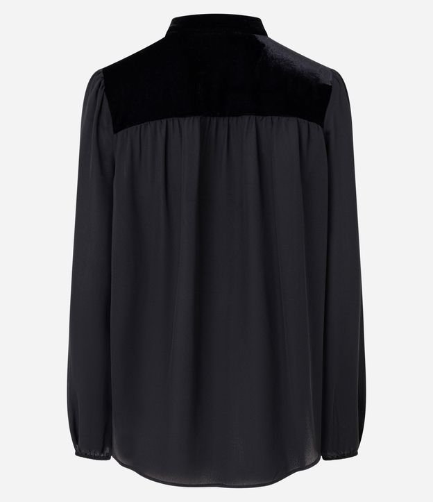Blusa con Recorte Superior en Terciopelo 7
