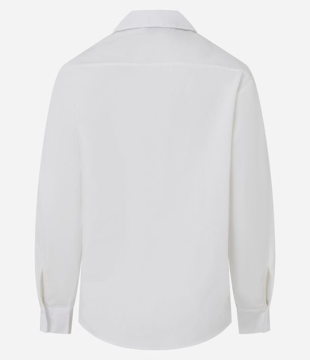 Camisa en Tricolina con Adorno en la Cintura 5