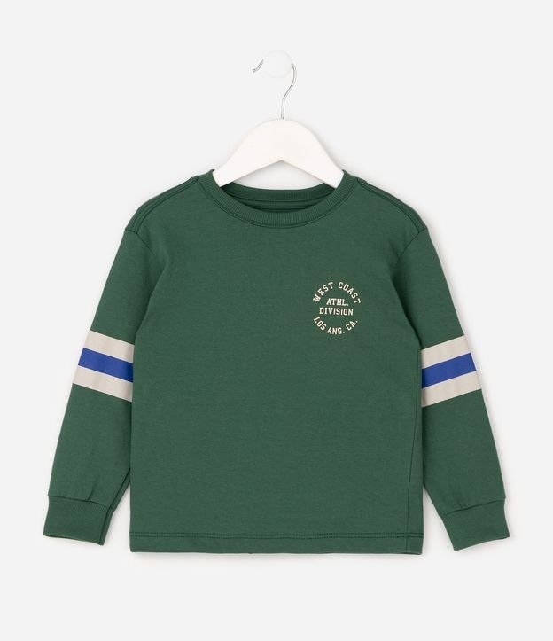 Remera Infantil Manga Larga Rayada con Lettering – Talle 1 a 6 años 2