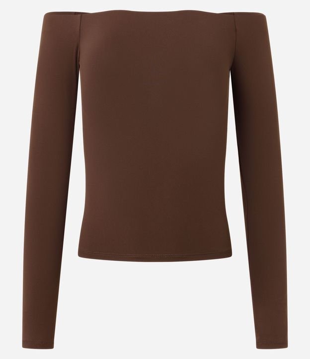 Blusa Básica Off Shoulder en Microfibra 5