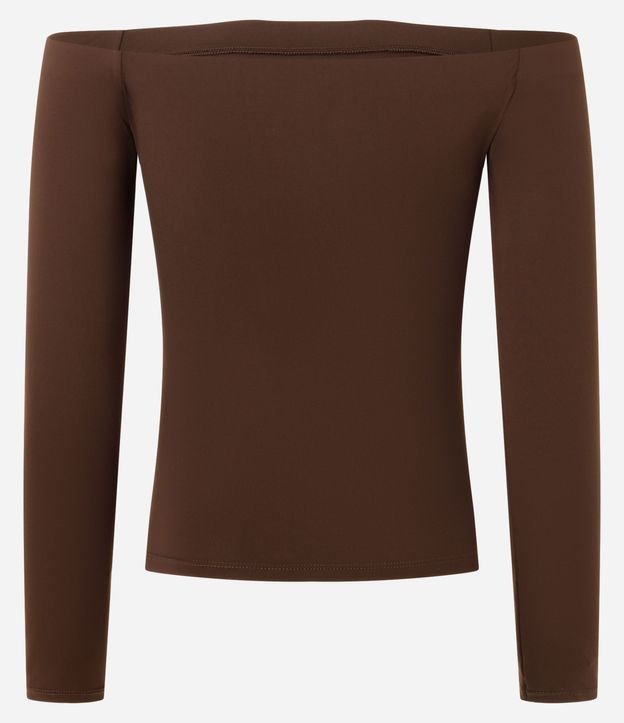 Blusa Básica Off Shoulder en Microfibra 6