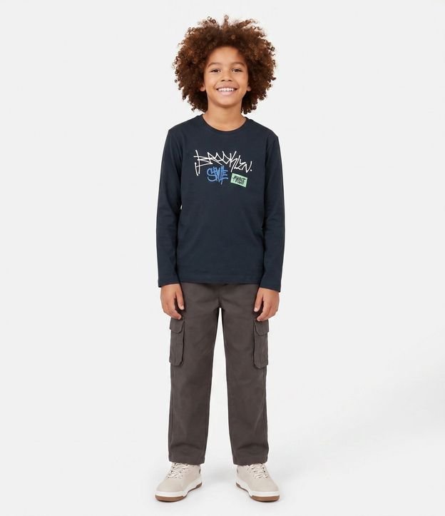Remera Infantil con Estampa Grafite Brooklyn Style – Talle 5 a 14 años
