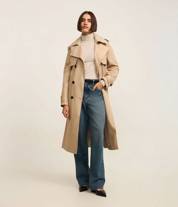 Suéter en Algodón con Cuello Alto