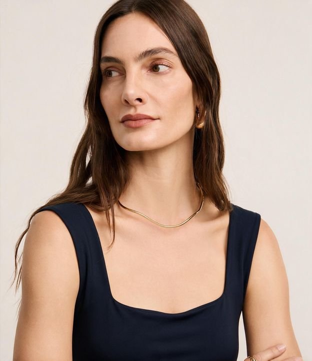Blusa en Poliamida con Escote Cuadrado 4