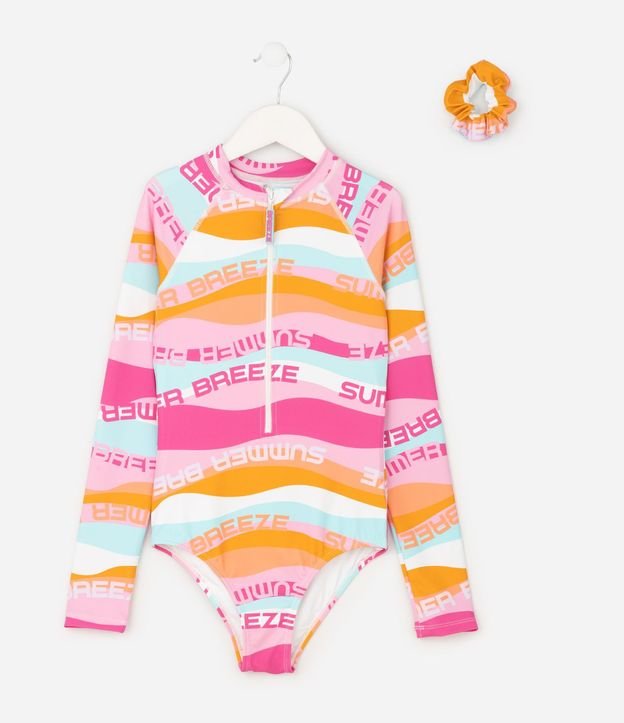 Malla Infantil Estampa Floral - Talle 5- a 14 años