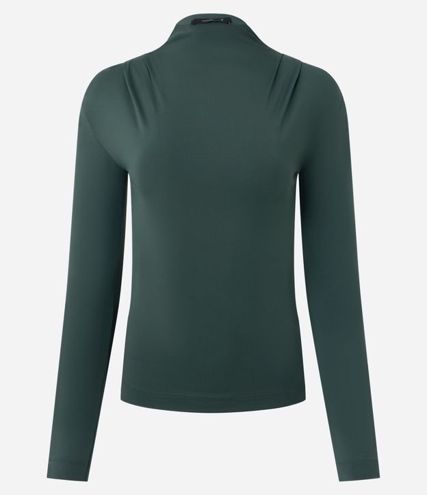 Blusa en Poliamida con Pliegues en los Hombros 5
