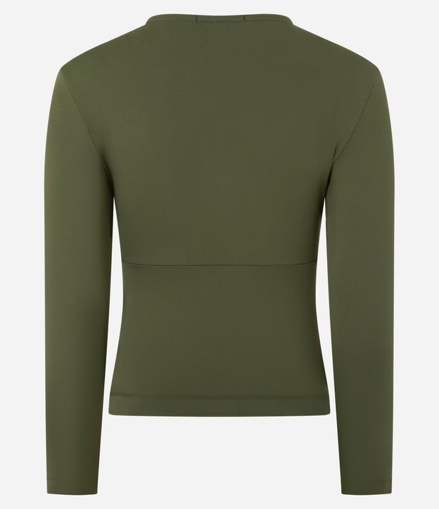 Blusa en Poliamida con Escote en V y Mangas Largas 6