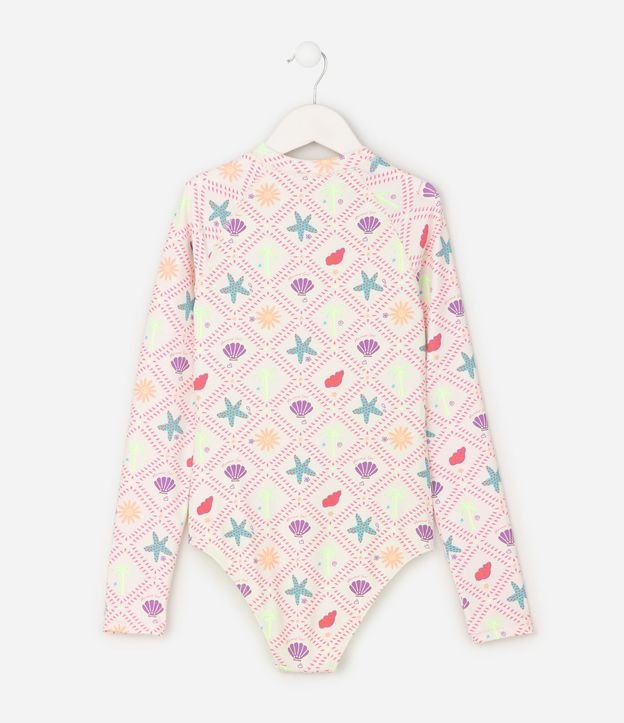 Malla Infantil Playera Tropical - Talle 5 a 14 años 2