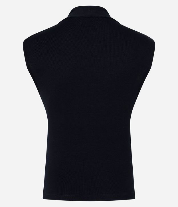 Blusa Musculosa en Rib con Bretel Ancho y Escote V 7