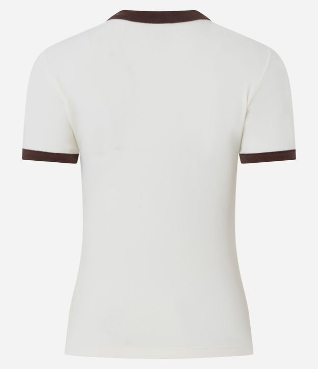 Remera con Detalles Constrastantes y Estampa Lettering Tokyo 6