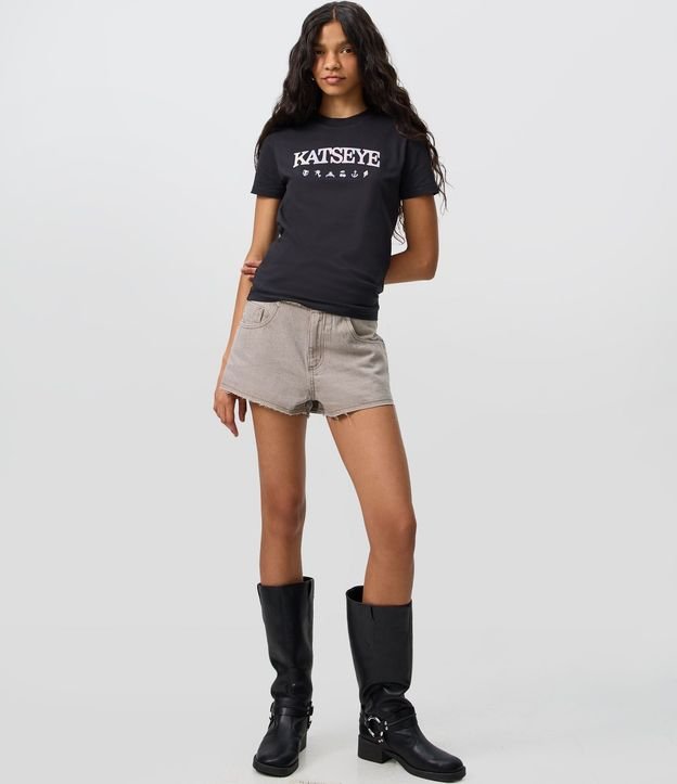 Remera en Algodón con Estampa de Katseye con Lettering 2