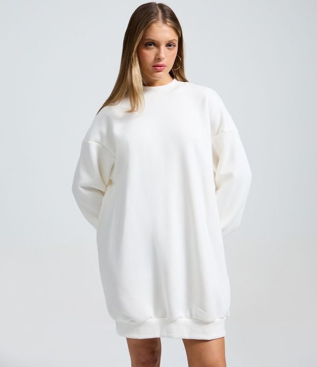 Vestido Corto en Algodón con Cuello Alto 2
