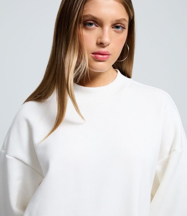 Vestido Corto en Algodón con Cuello Alto 3