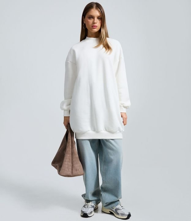 Vestido Corto en Algodón con Cuello Alto 4