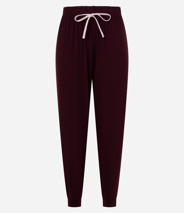 Pantalón de Pijama Jogger en Viscolycra con Cintura Elástica 5