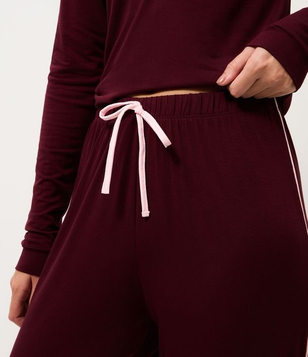 Pantalón de Pijama Jogger en Viscolycra con Cintura Elástica 4