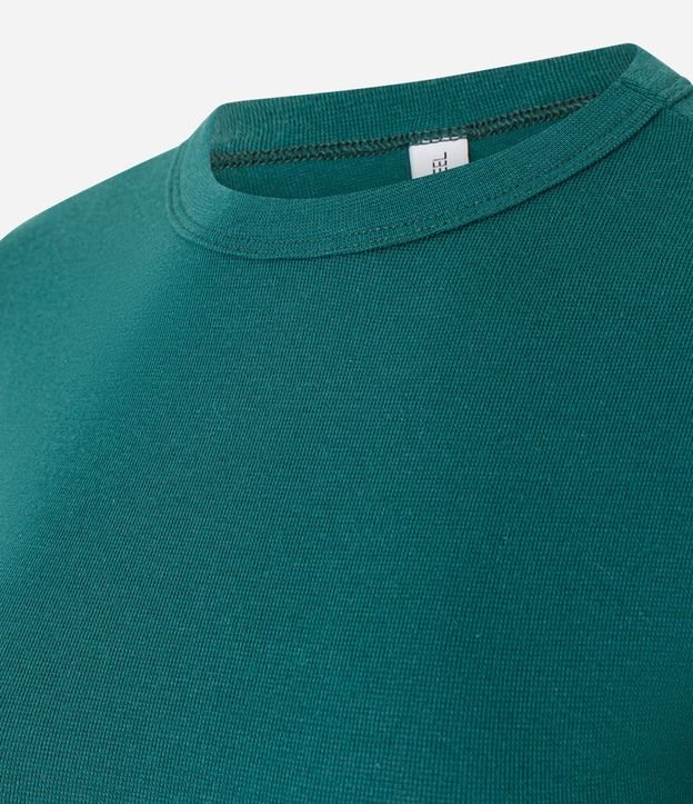 Blusa Ajustada en Algodón con Mangas Cortas 5