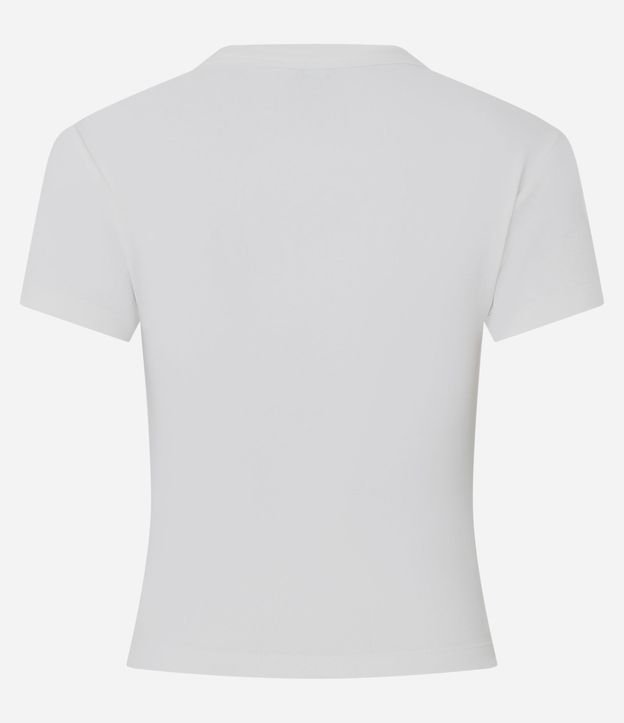 Blusa Ajustada en Algodón con Mangas Cortas 4