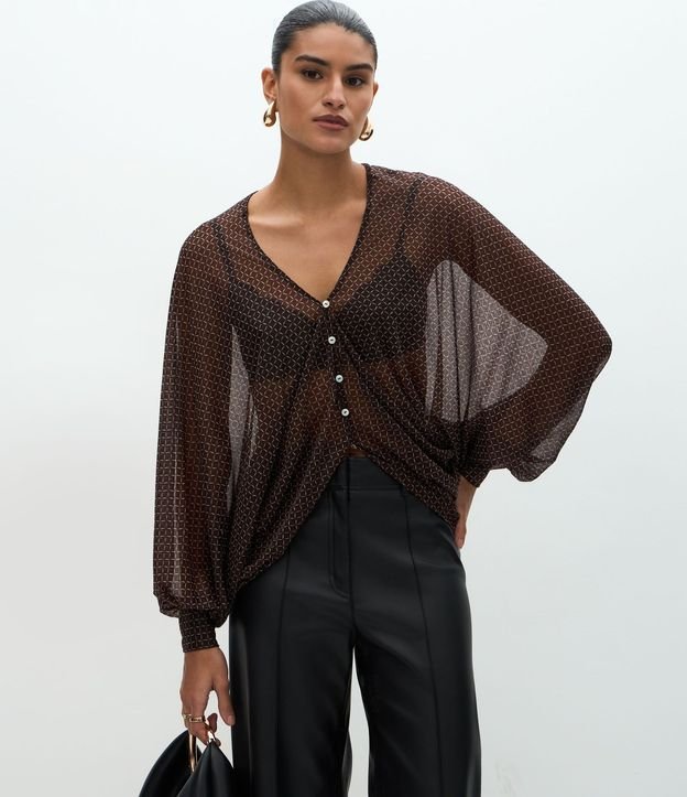 Blusa Amplia con Mangas Largas 1