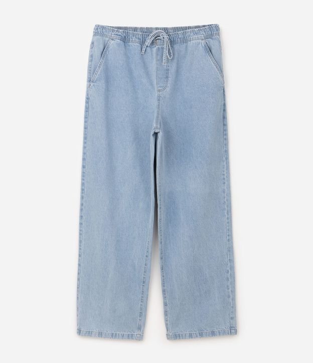 Pantalón Jean Baggy Relaxed con Cintura Elástica