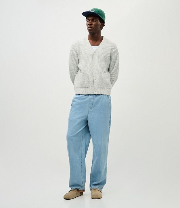 Pantalón Jean Baggy Relaxed con Cintura Elástica