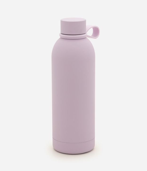 Botella Térmica en Metal con Textura Gomosa 1
