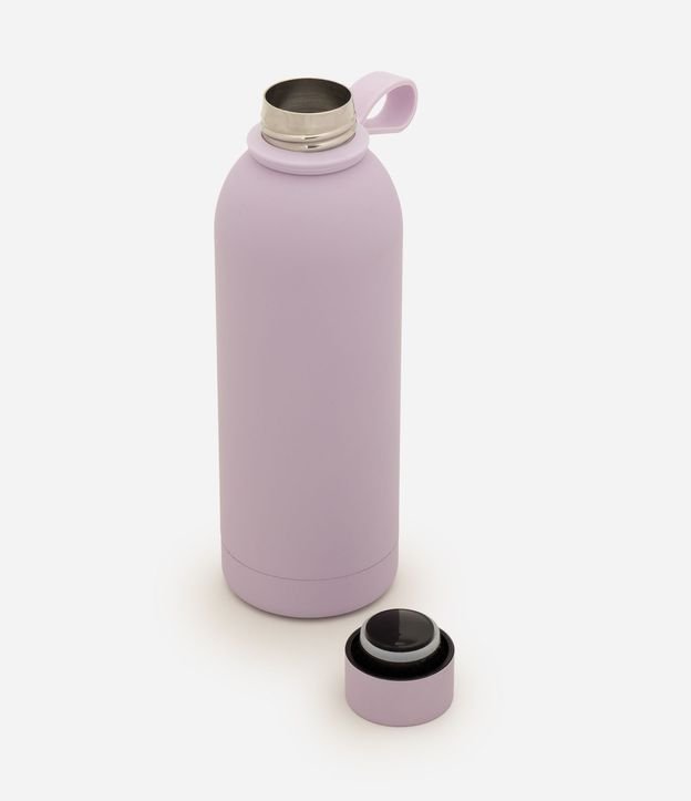Botella Térmica en Metal con Textura Gomosa 3