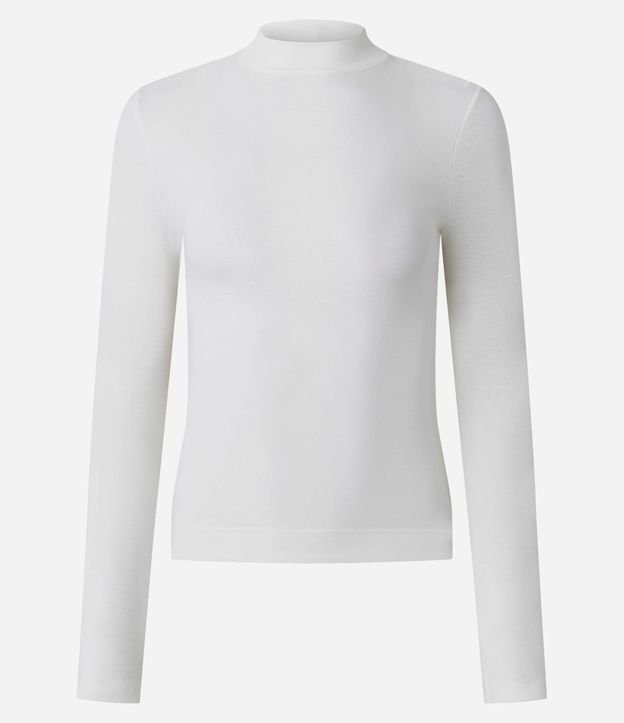 Blusa Básica en Rib con Cuello Alto 5
