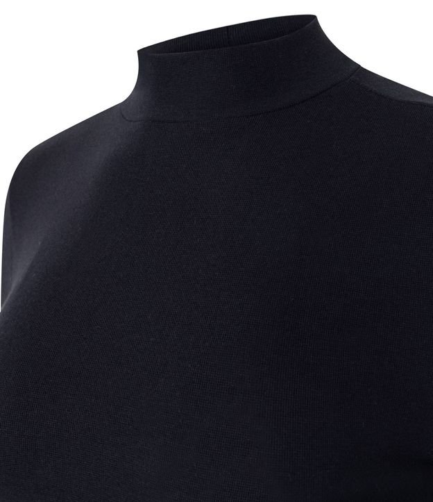 Blusa Básica en Rib con Cuello Alto 3