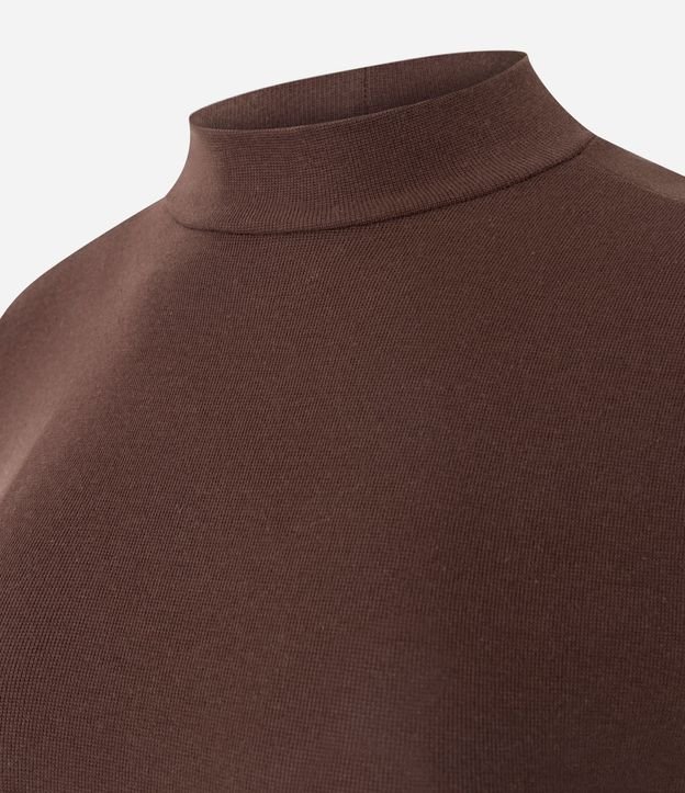 Blusa Básica en Rib con Cuello Alto 3