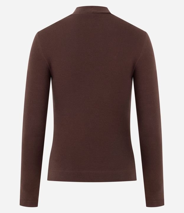Blusa Básica en Rib con Cuello Alto 4