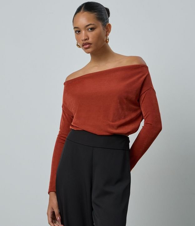Blusa Hombro a Hombro en Rib 3