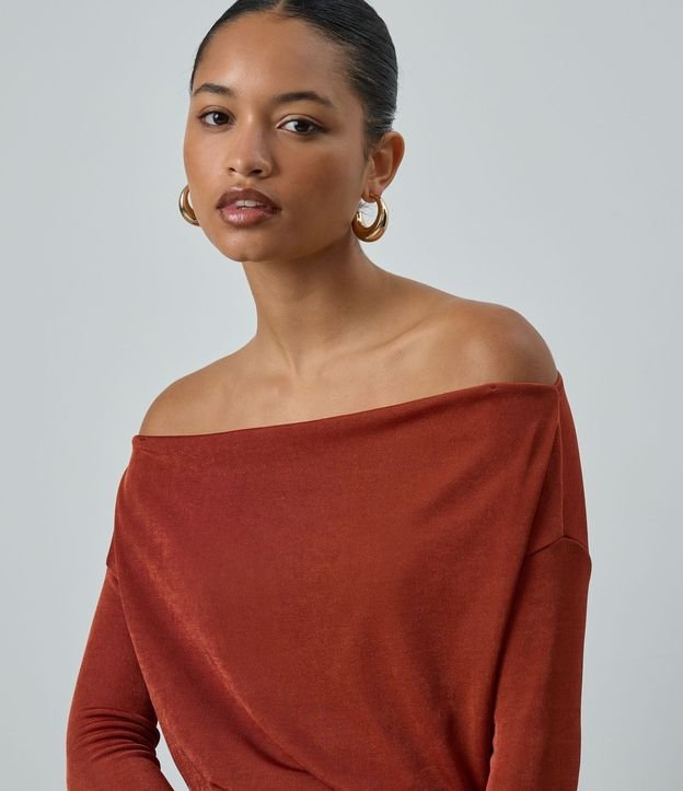 Blusa Hombro a Hombro en Rib 4