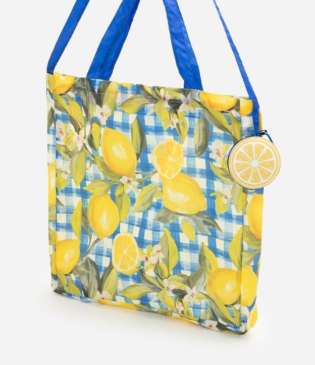 Bolsa Plegable con Estampa de Frutas