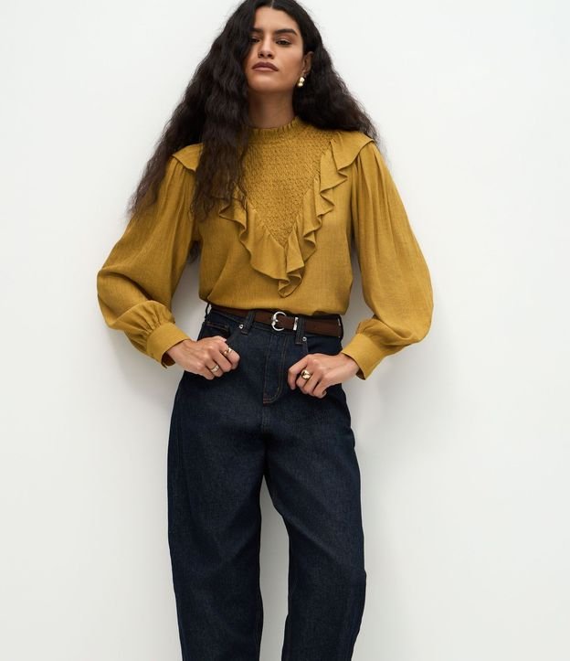 Pantalón Carrot en Jeans con Cintura Alta 2