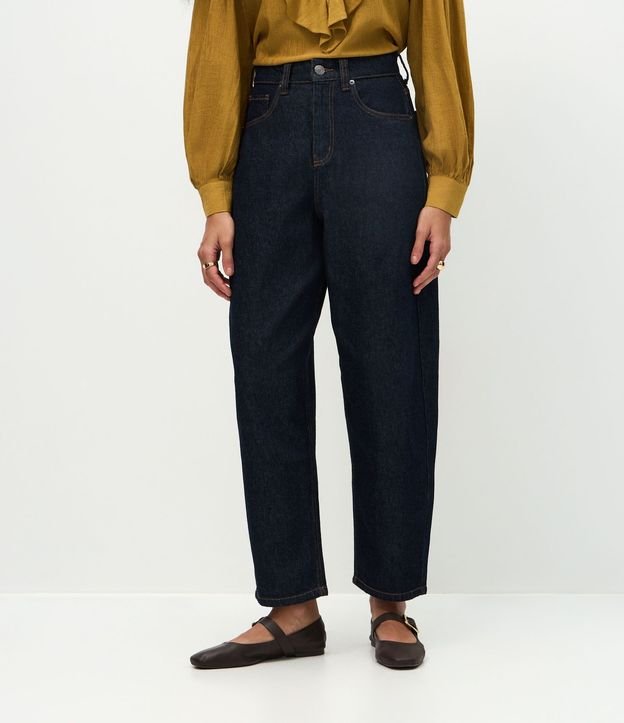 Pantalón Carrot en Jeans con Cintura Alta 3