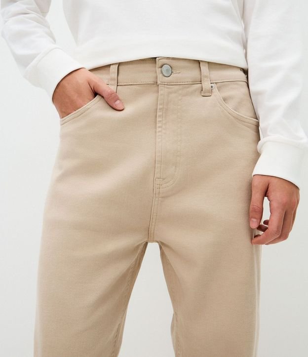 Pantalón Recto Vintage en Sarga 4