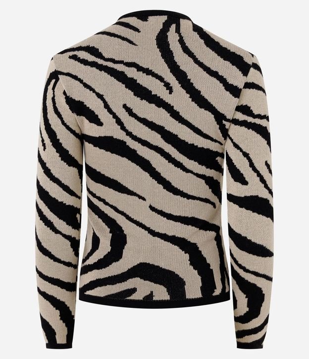Suéter en Punto con Estampa Animal Print 7